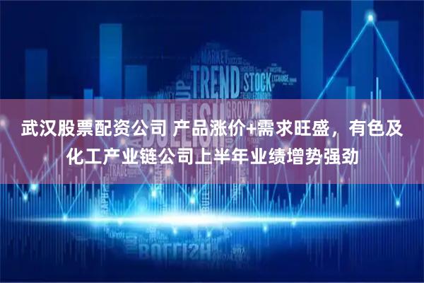 武汉股票配资公司 产品涨价+需求旺盛，有色及化工产业链公司上半年业绩增势强劲